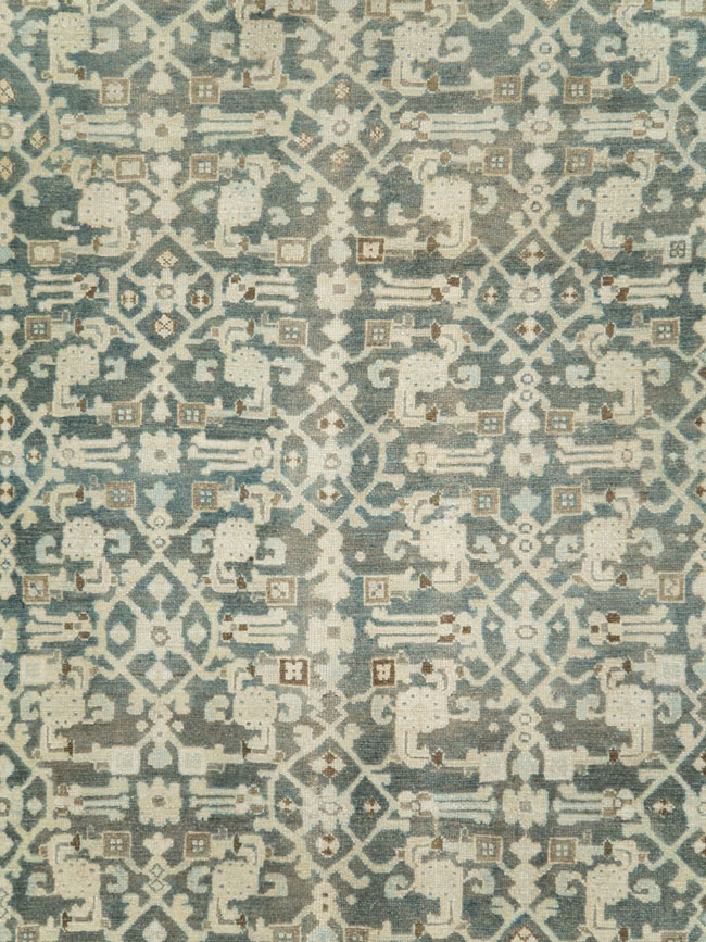 Vintage Persian Malayer Carpet, No.28736 - Staging