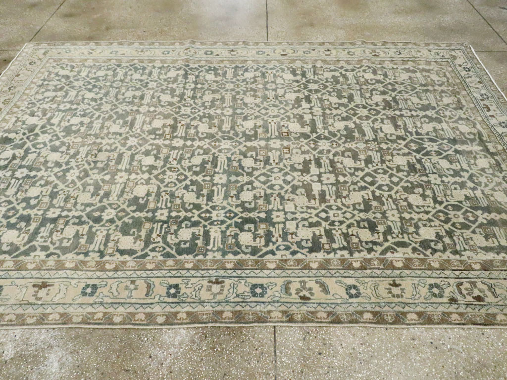 Vintage Persian Malayer Carpet, No.28736 - Staging