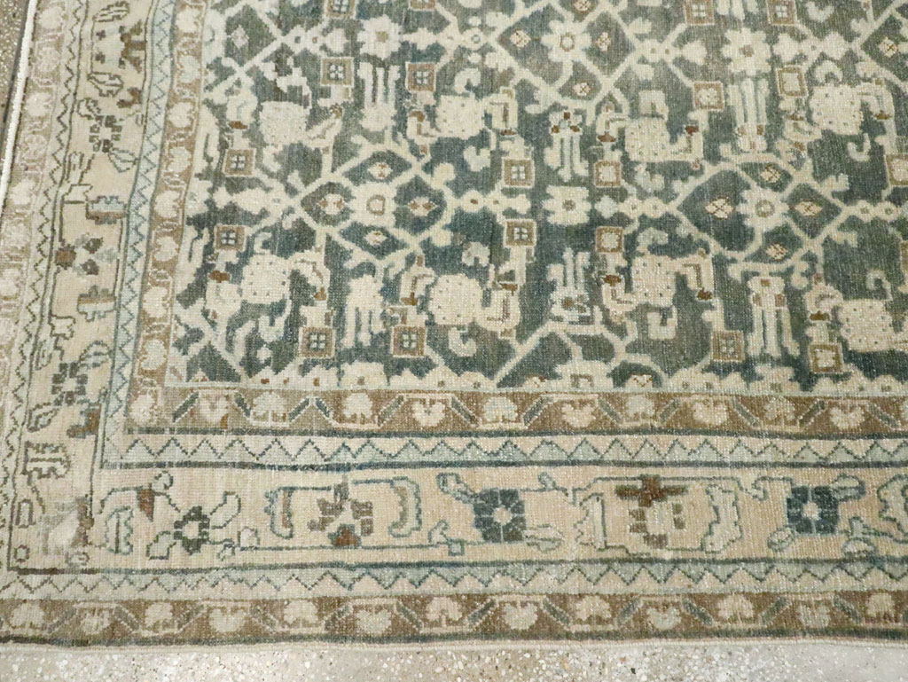 Vintage Persian Malayer Carpet, No.28736 - Staging