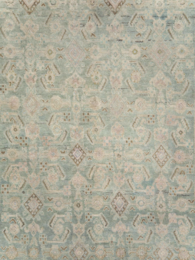 Vintage Persian Malayer Wide Gallery Runner, No.28739 - Staging