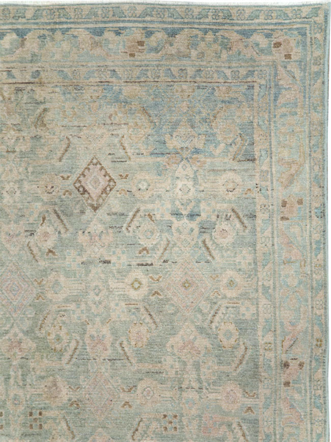 Vintage Persian Malayer Wide Gallery Runner, No.28739 - Staging