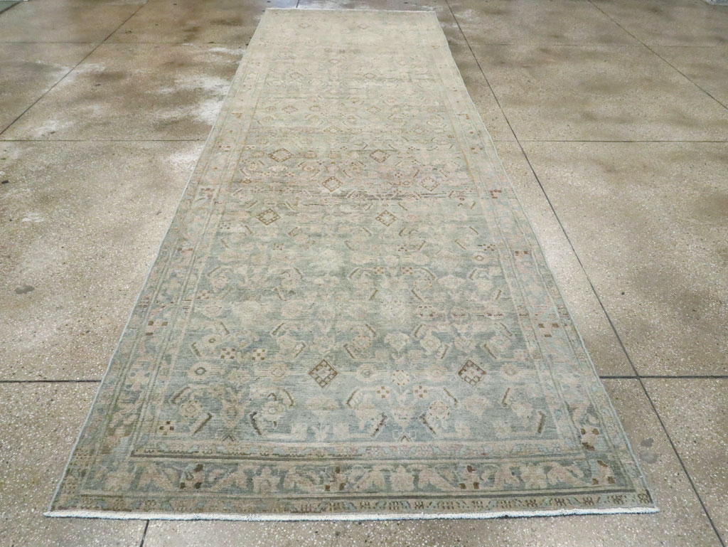 Vintage Persian Malayer Wide Gallery Runner, No.28739 - Staging