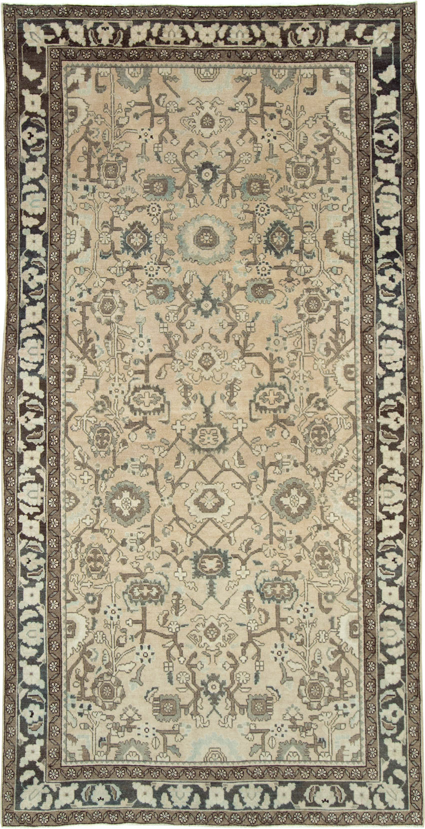 Vintage Persian Malayer Gallery Carpet, No.28740 - Staging