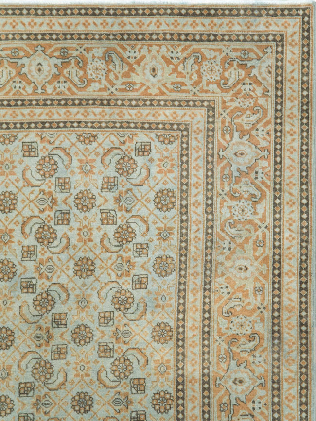 Vintage Persian Tabriz Carpet (Pair: 1 of 2), No.28741 - Staging
