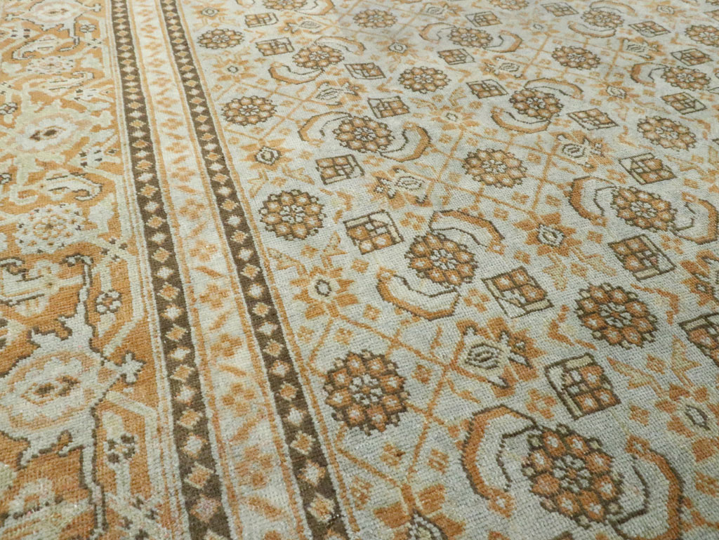 Vintage Persian Tabriz Carpet (Pair: 1 of 2), No.28741 - Staging