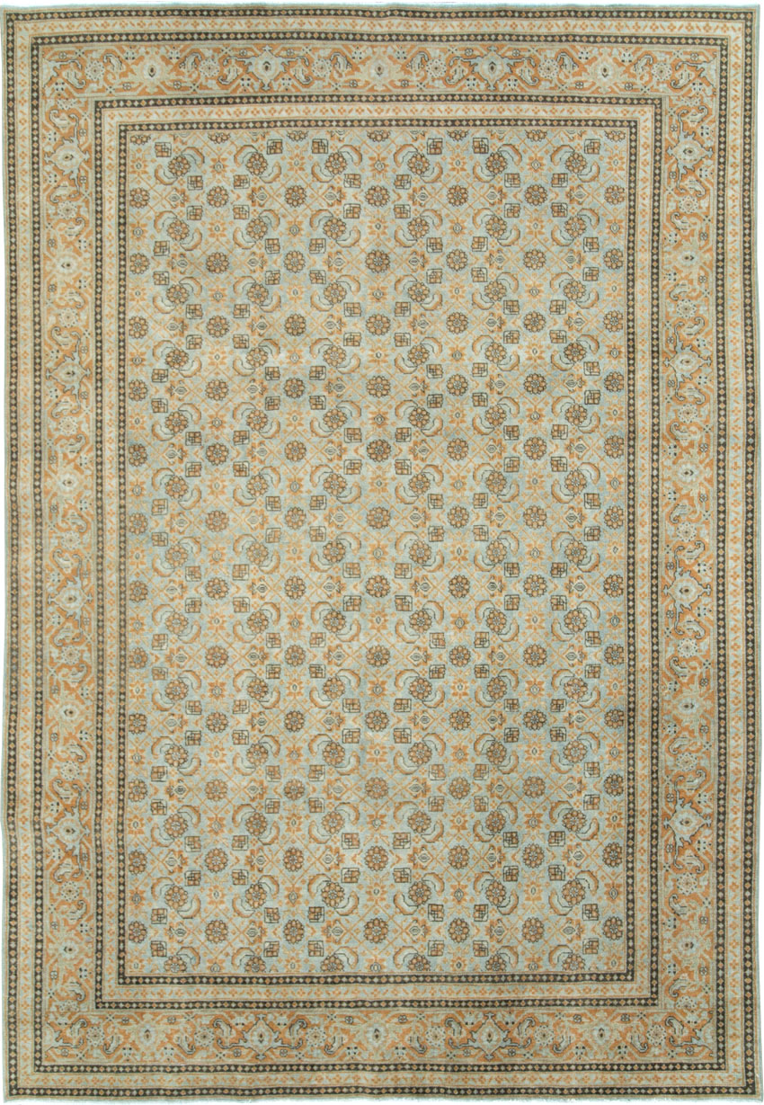 Vintage Persian Tabriz Carpet , No.28742 - Staging