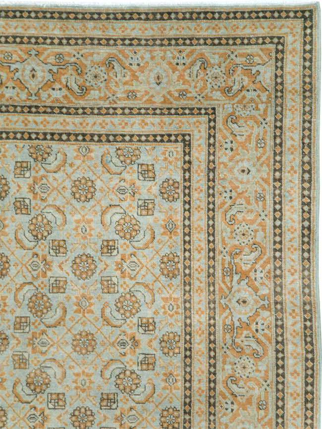 Vintage Persian Tabriz Carpet , No.28742 - Staging
