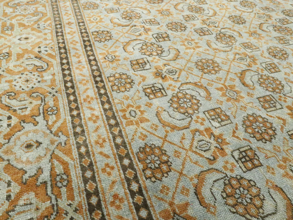 Vintage Persian Tabriz Carpet , No.28742 - Staging