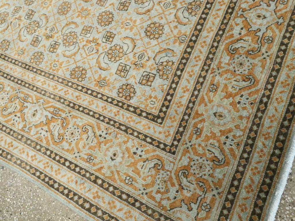 Vintage Persian Tabriz Carpet , No.28742 - Staging