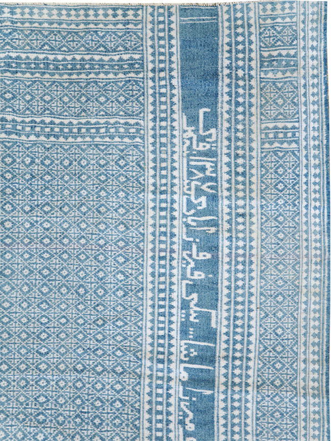 Vintage Persian Flatweave Room Size Carpet, No.28744 - Staging