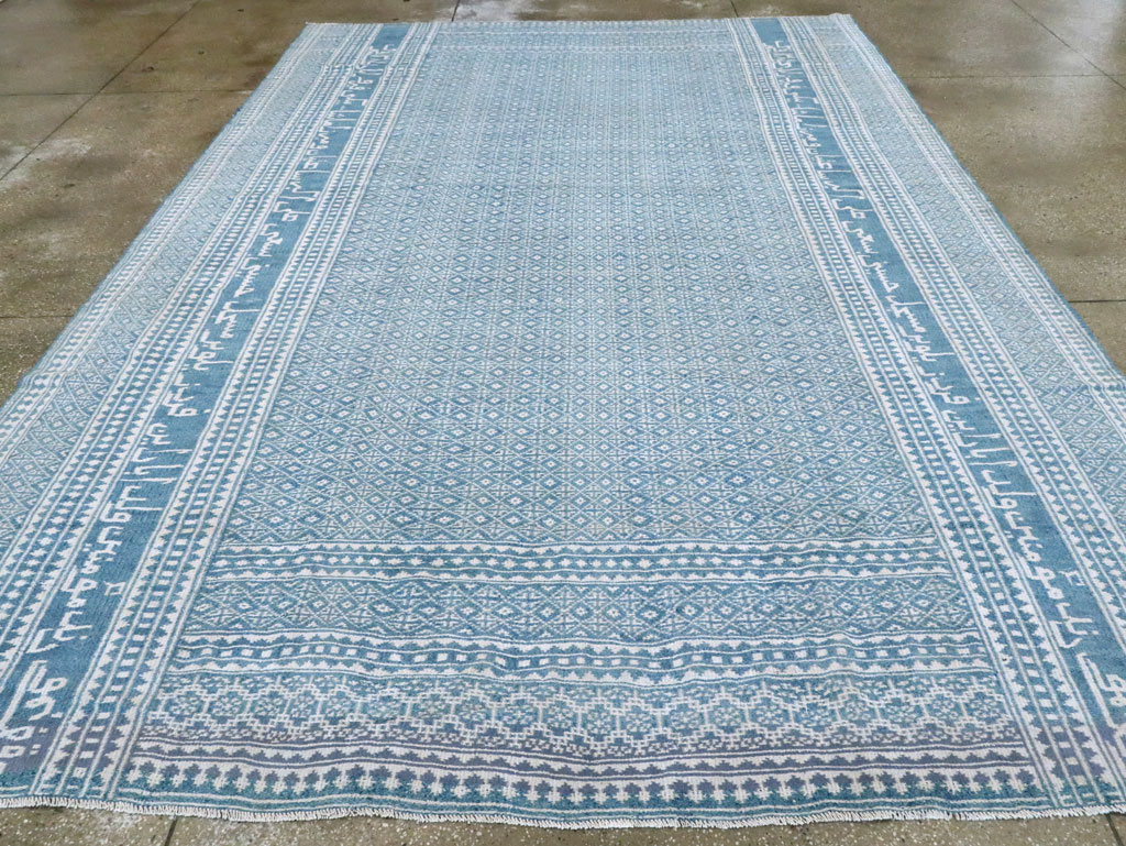 Vintage Persian Flatweave Room Size Carpet, No.28744 - Staging