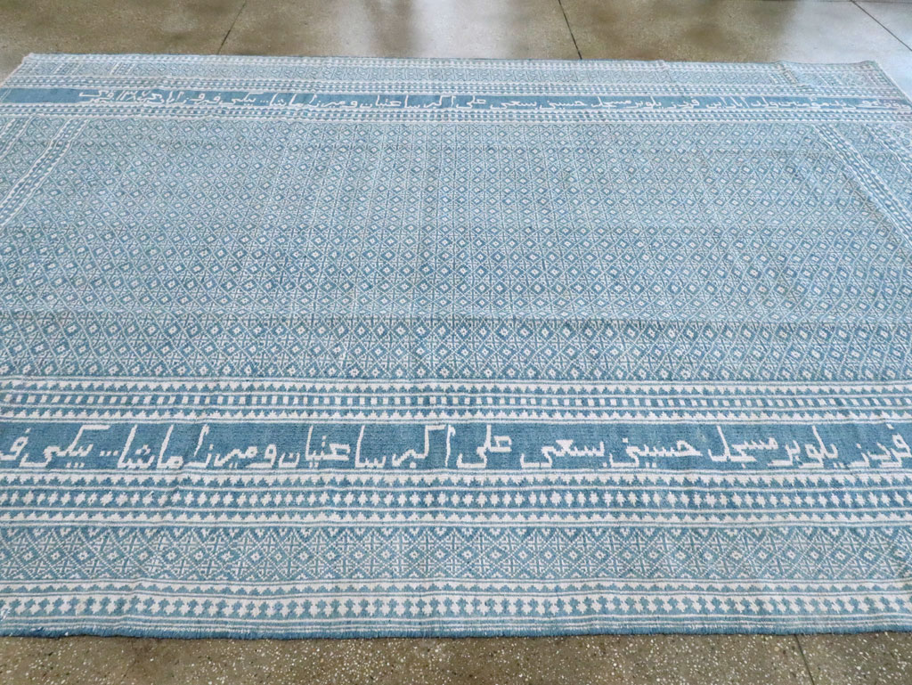 Vintage Persian Flatweave Room Size Carpet, No.28744 - Staging