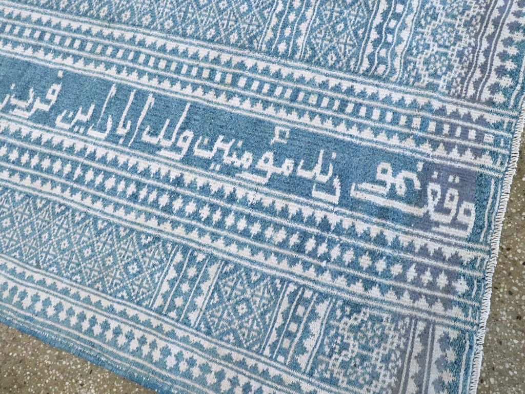 Vintage Persian Flatweave Room Size Carpet, No.28744 - Staging