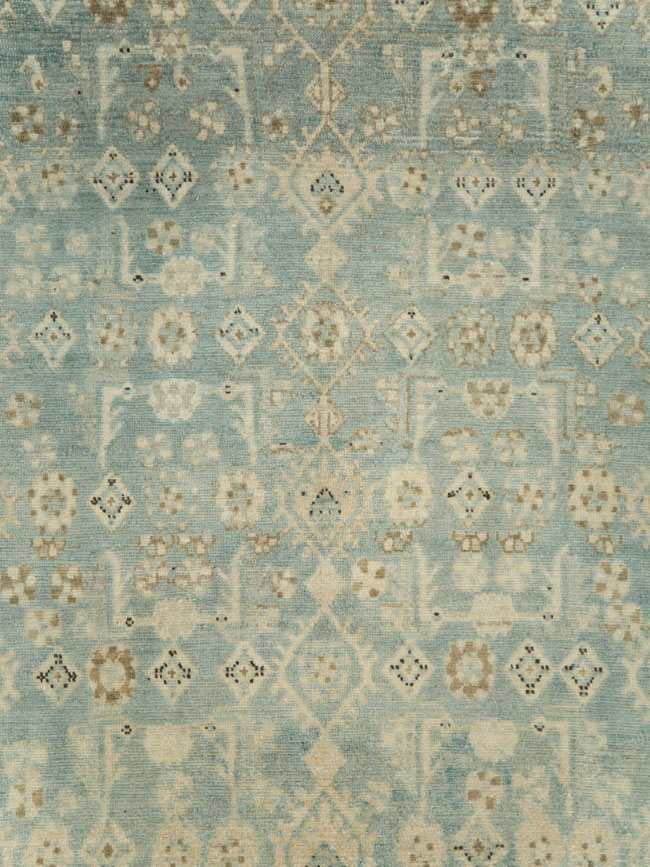 Vintage Persian Malayer Accent Carpet, No.28746 - Staging