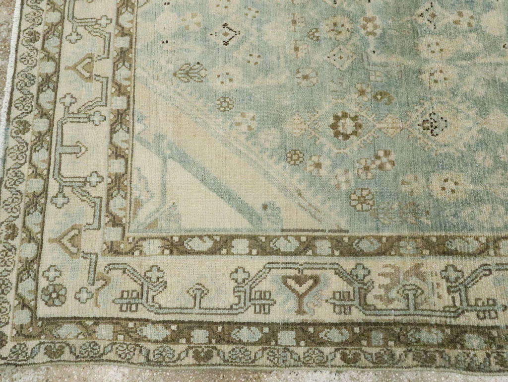 Vintage Persian Malayer Accent Carpet, No.28746 - Staging