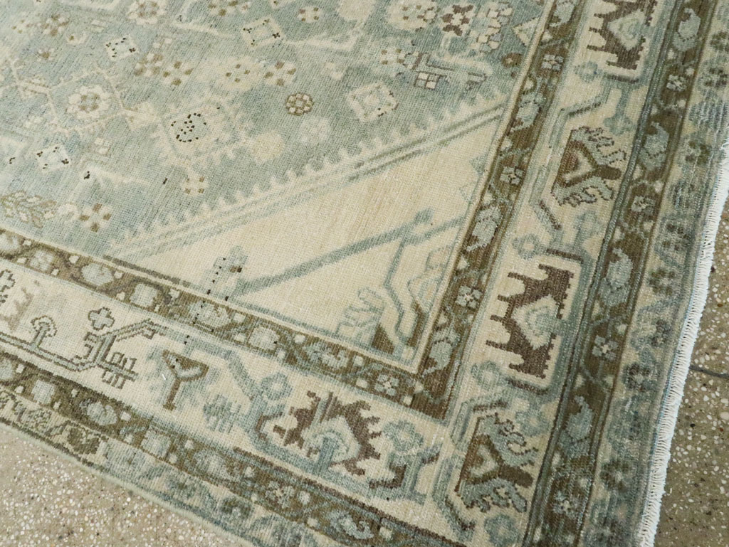 Vintage Persian Malayer Accent Carpet, No.28746 - Staging
