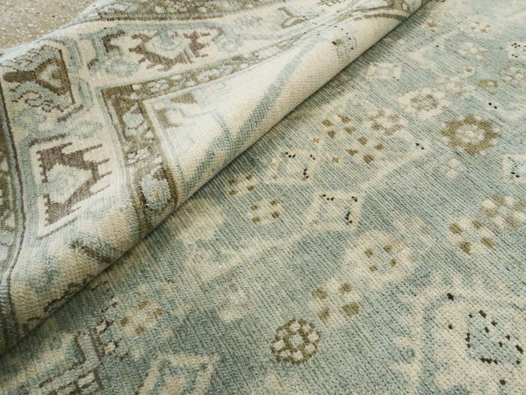 Vintage Persian Malayer Accent Carpet, No.28746 - Staging