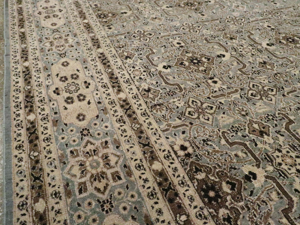 Antique Persian Mashad Room Size Carpet, No.28748 - Staging