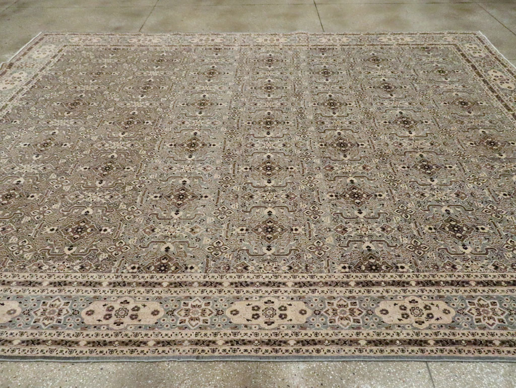 Antique Persian Mashad Room Size Carpet, No.28748 - Staging