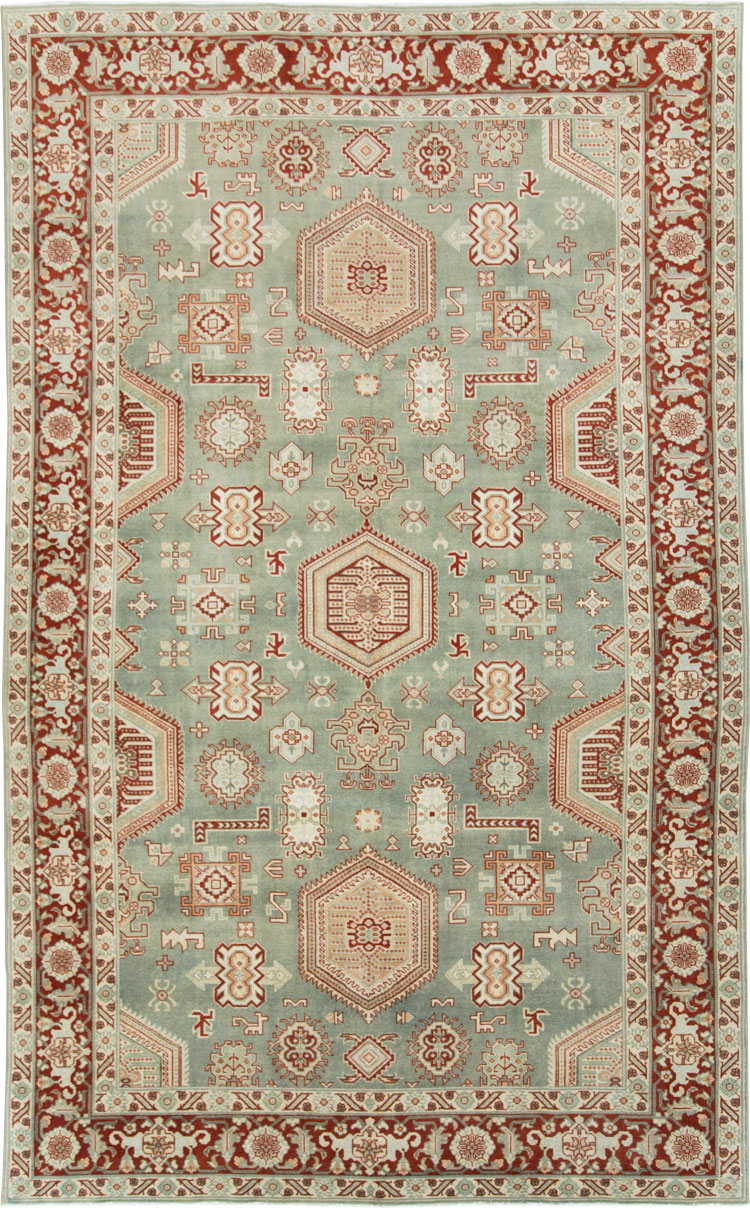 Vintage Persian Tabriz Carpet, No.28749 - Staging