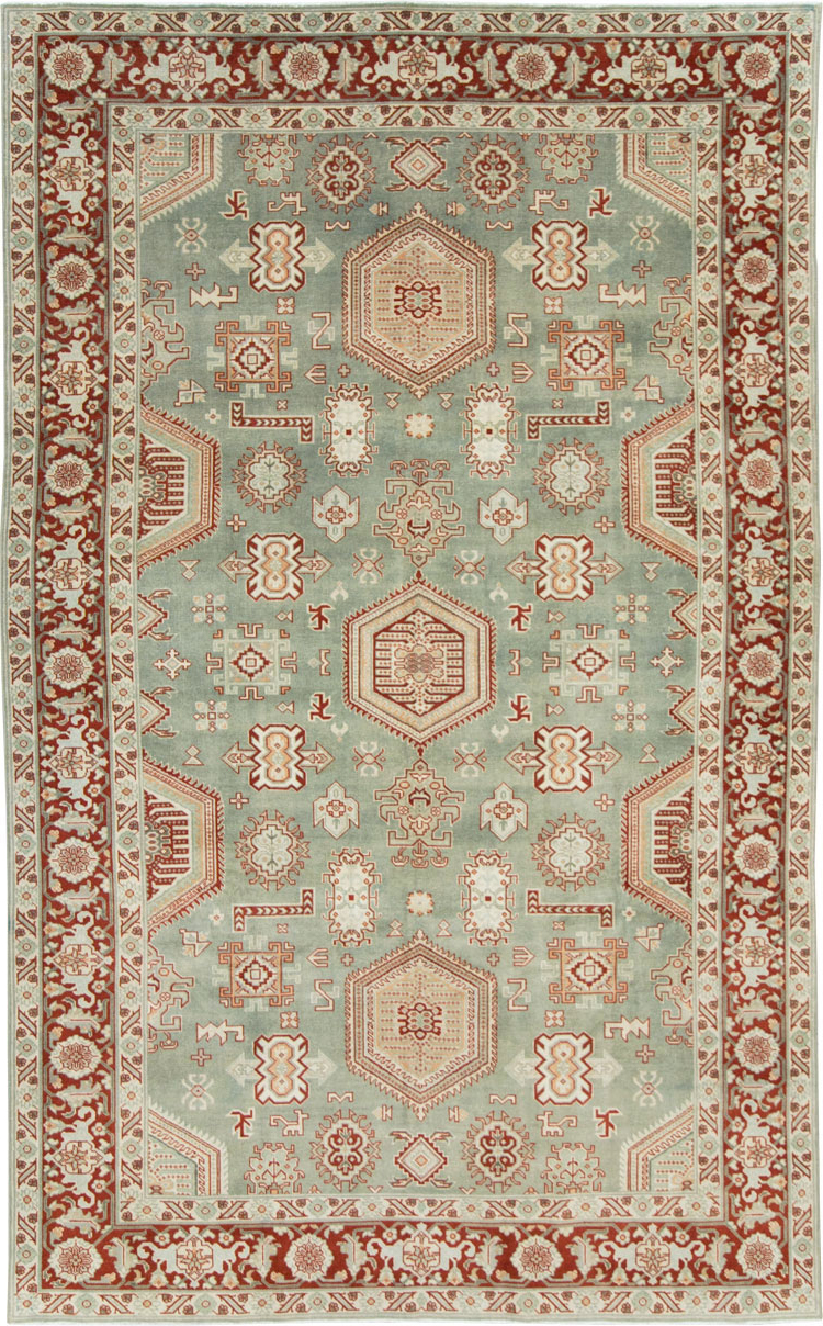 Vintage Persian Tabriz Carpet, No.28749 - Staging