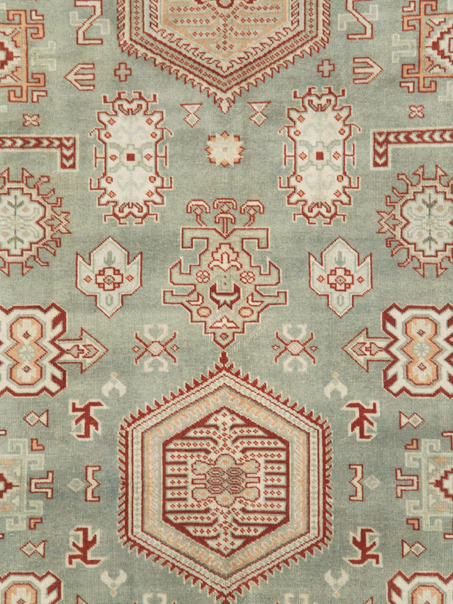 Vintage Persian Tabriz Carpet, No.28749 - Staging