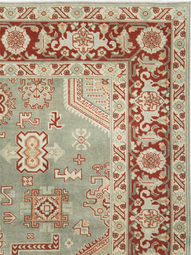 Vintage Persian Tabriz Carpet, No.28749 - Staging