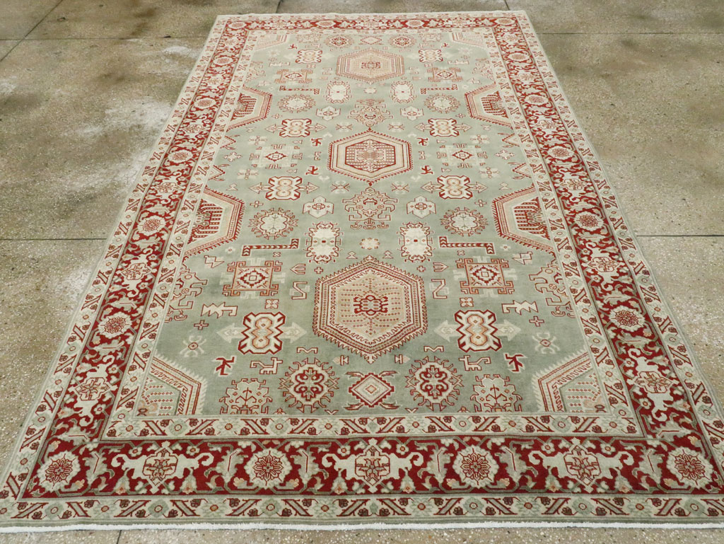 Vintage Persian Tabriz Carpet, No.28749 - Staging