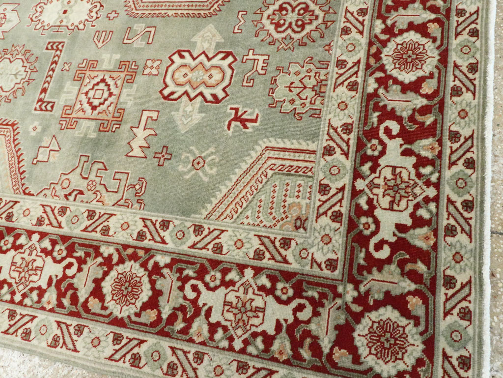 Vintage Persian Tabriz Carpet, No.28749 - Staging