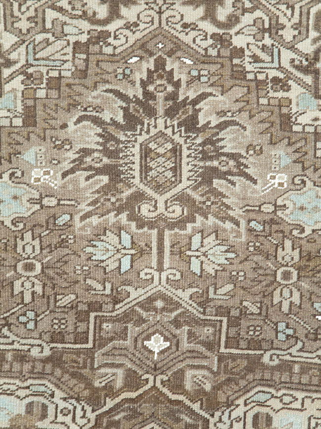 Vintage Persian Heriz Carpet, No.28750 - Staging