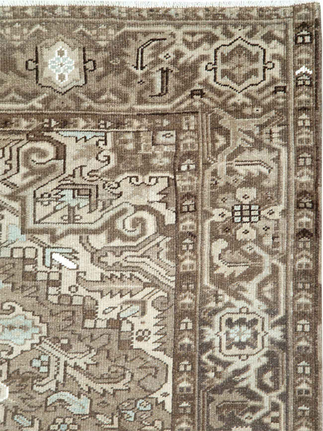 Vintage Persian Heriz Carpet, No.28750 - Staging