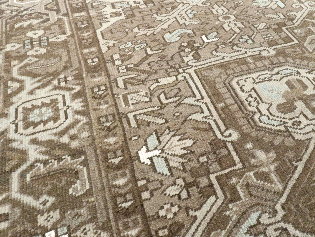 Vintage Persian Heriz Carpet, No.28750 - Staging