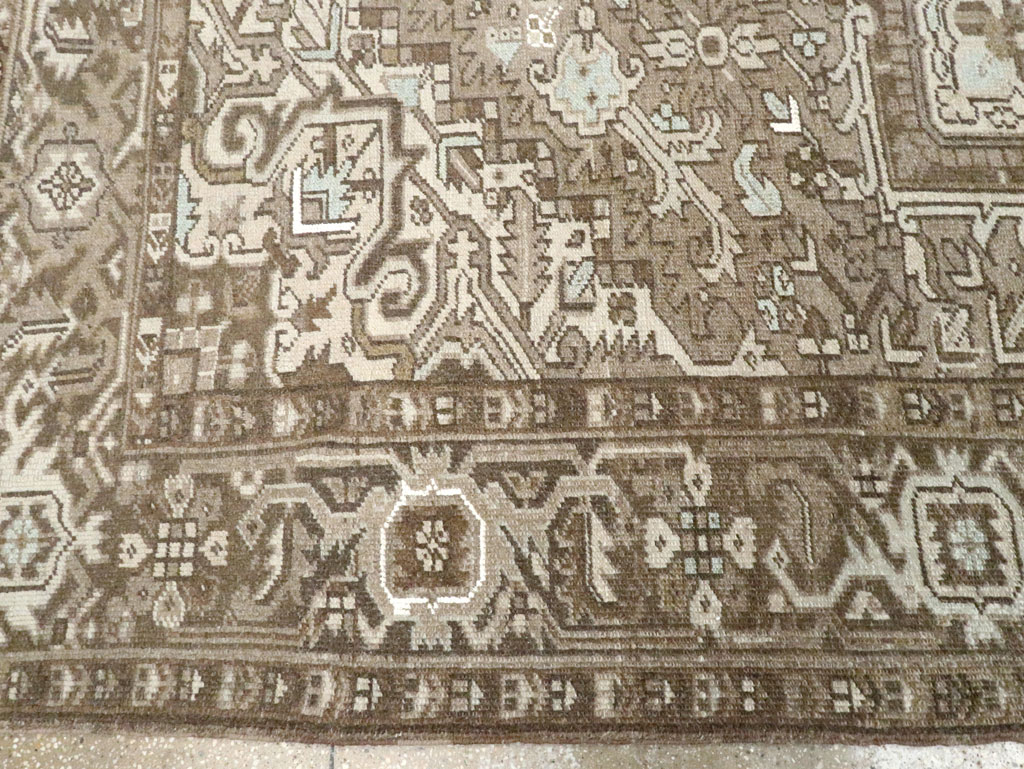 Vintage Persian Heriz Carpet, No.28750 - Staging