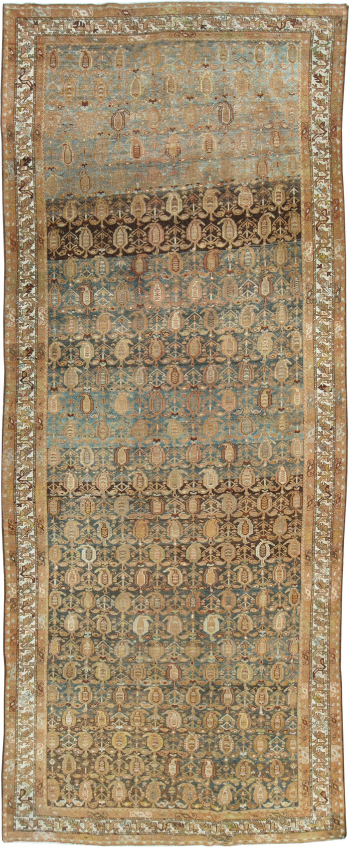 Antique Persian Malayer Large Gallery Carpet, No.28751 - Staging