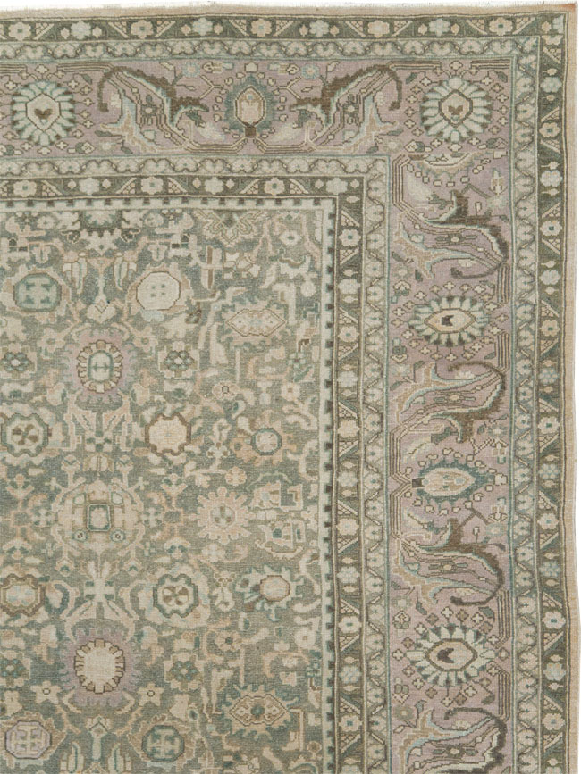 Vintage Persian Malayer Carpet, No.28752 - Staging