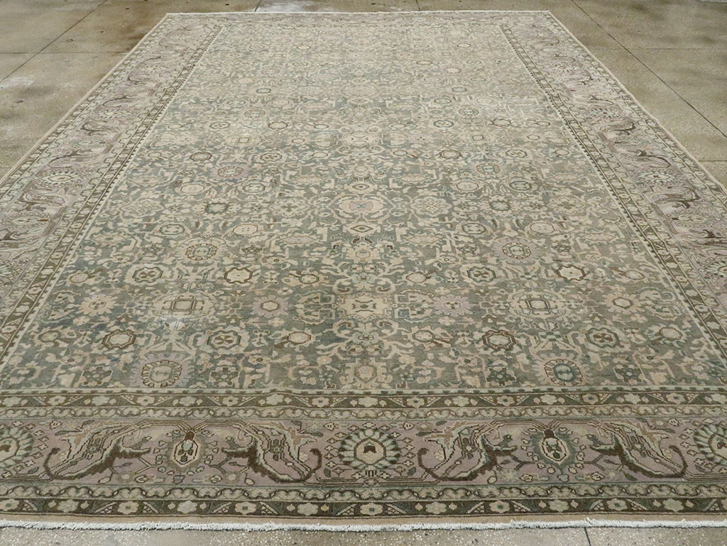 Vintage Persian Malayer Carpet, No.28752 - Staging