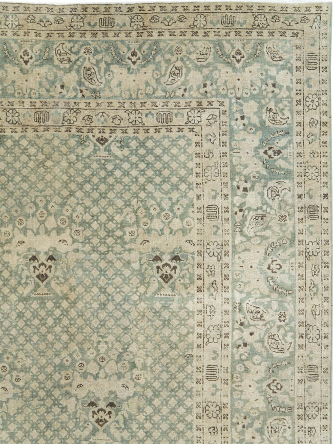 Vintage Persian Tabriz Carpet, No.28753 - Staging