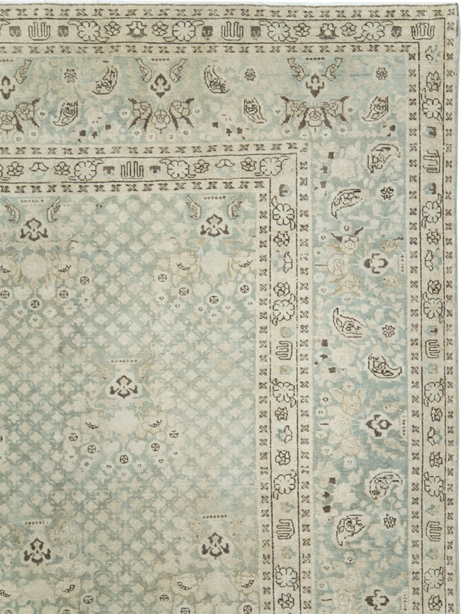 Vintage Persian Tabriz Carpet, No.28753 - Staging