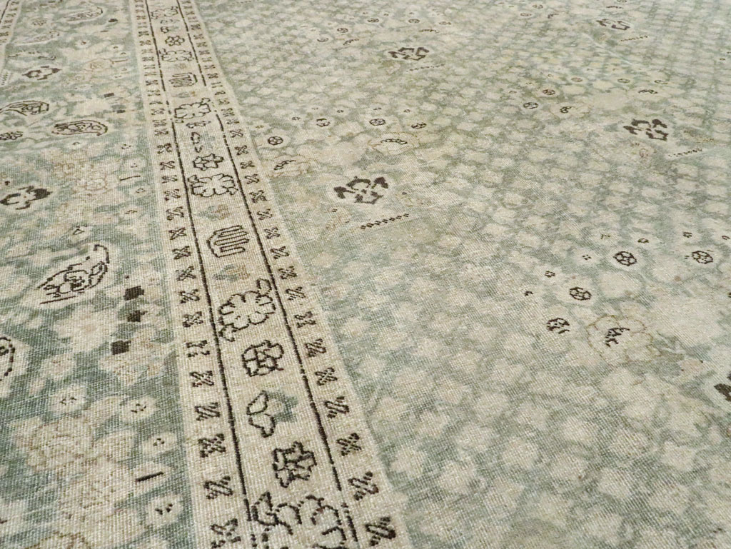 Vintage Persian Tabriz Carpet, No.28753 - Staging