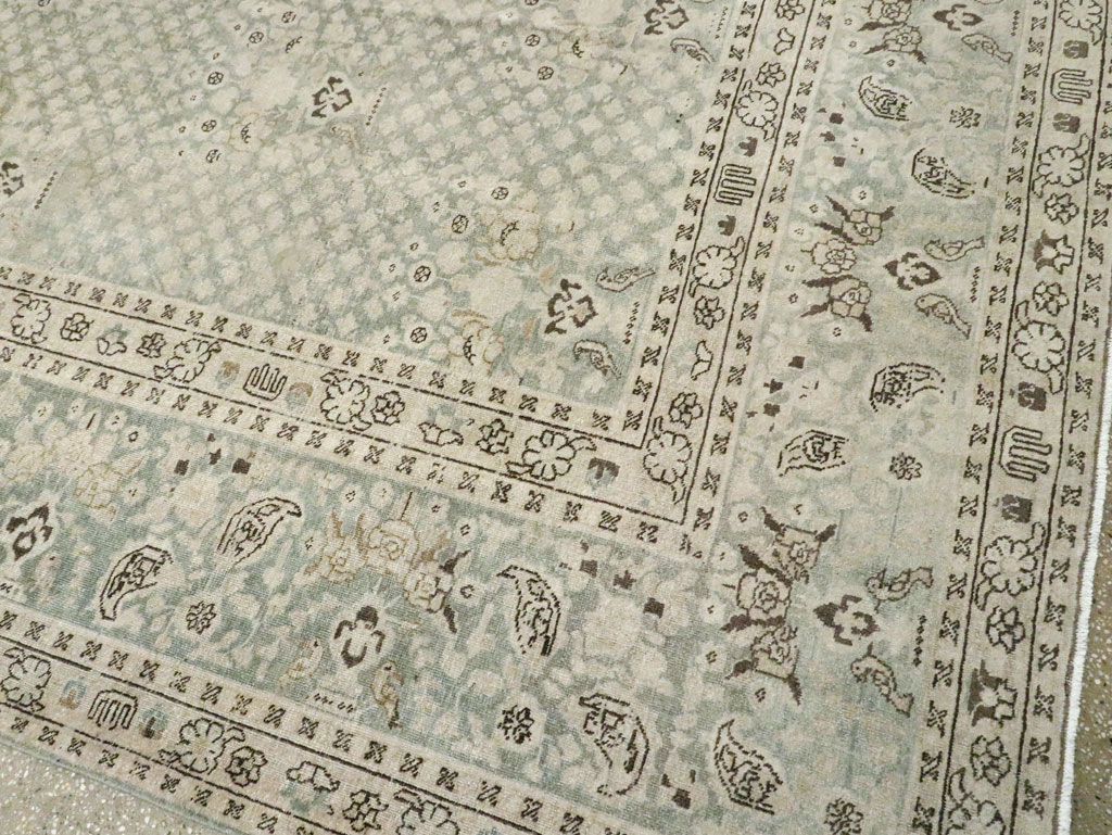 Vintage Persian Tabriz Carpet, No.28753 - Staging