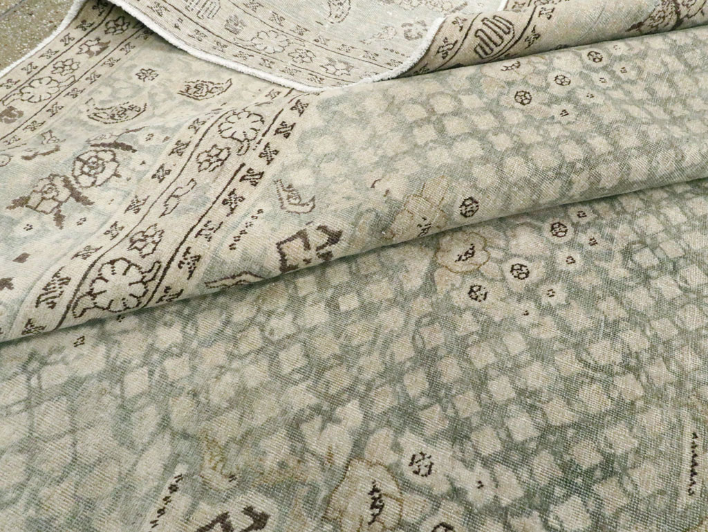 Vintage Persian Tabriz Carpet, No.28753 - Staging