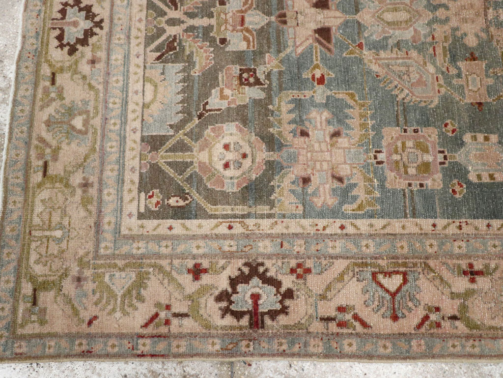 Vintage Persian Malayer Accent Rug, No.28757 - Staging