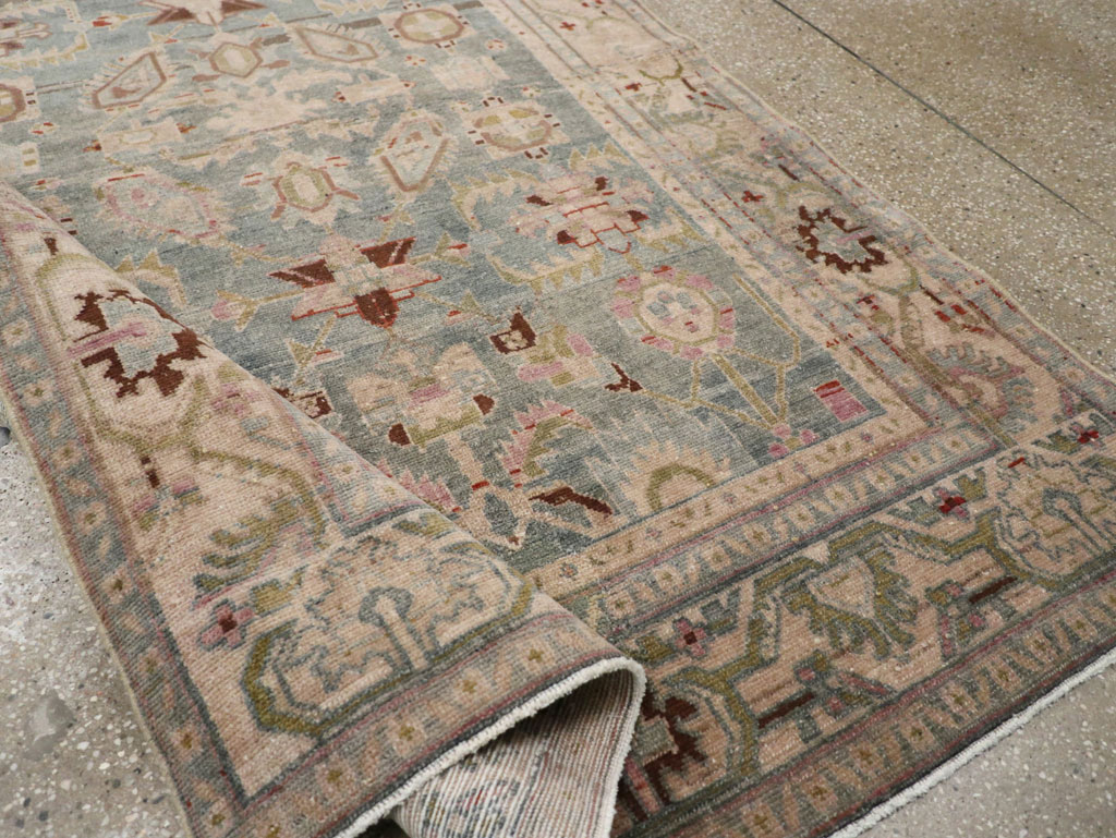 Vintage Persian Malayer Accent Rug, No.28757 - Staging