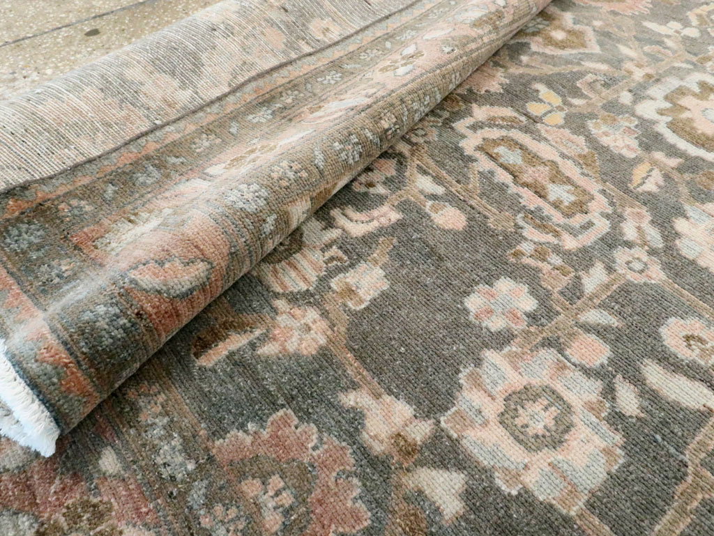 Vintage Persian Malayer Accent Rug, No.28758 - Staging