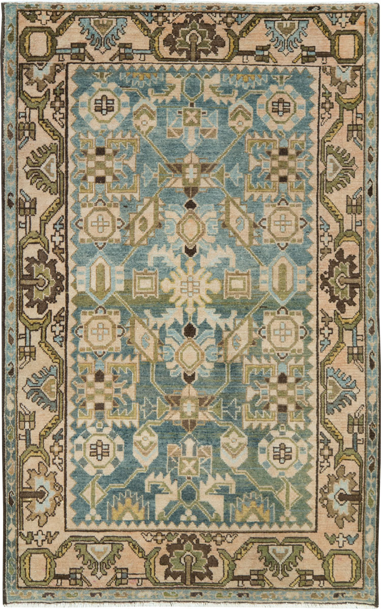 Vintage Persian Malayer Rug, No.28759 - Staging