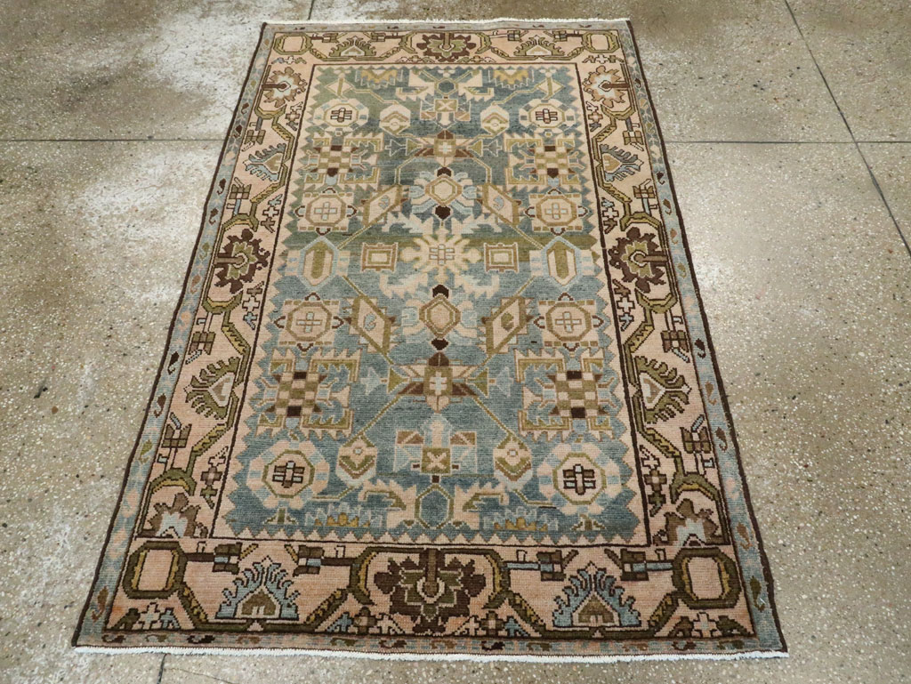 Vintage Persian Malayer Rug, No.28759 - Staging