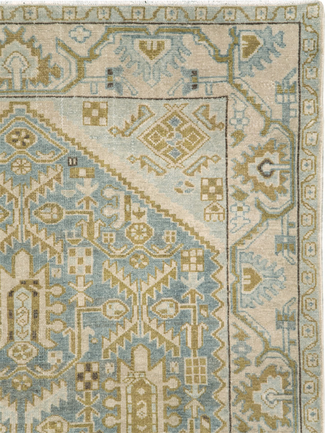 Vintage Persian Malayer Accent Rug, No.28763 - Staging