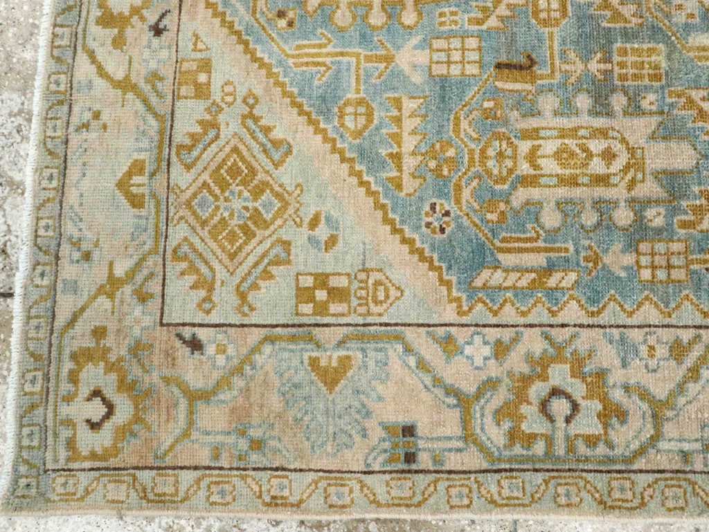 Vintage Persian Malayer Accent Rug, No.28763 - Staging