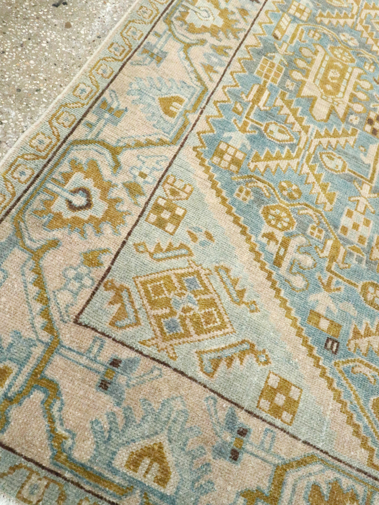 Vintage Persian Malayer Accent Rug, No.28763 - Staging
