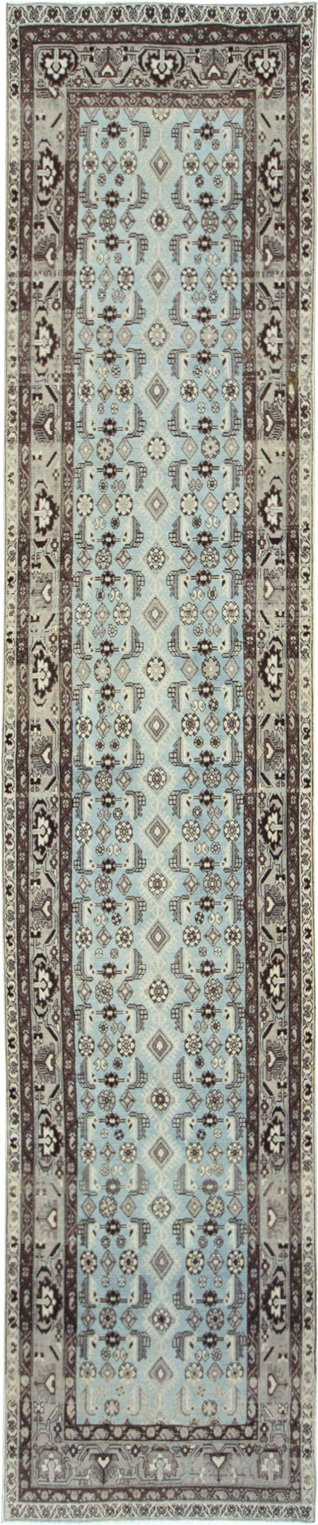 Vintage Persian Malayer Long Runner (Pair: 2 of 2), No.28764 - Staging